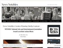 Tablet Screenshot of newsnotables.com